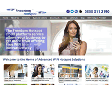 Tablet Screenshot of freedomhotspot.com